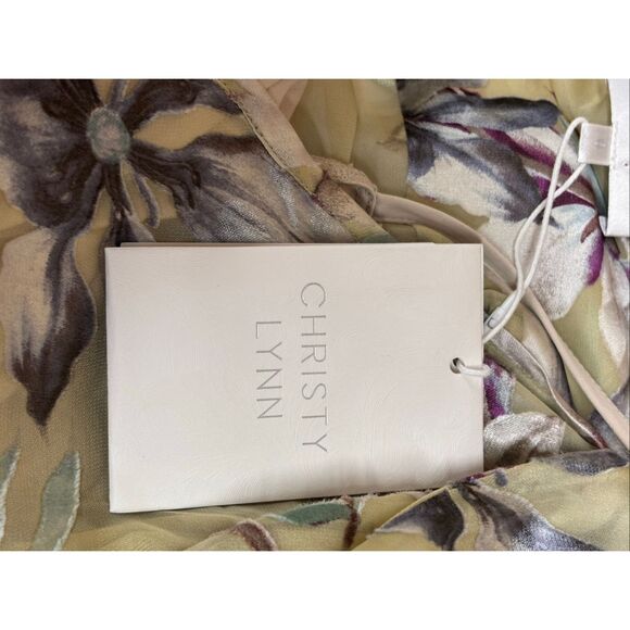 Christy Lynn Pearl Prism Asymmetrical Midi Dress NWT Size 6 - Picture 5 of 7